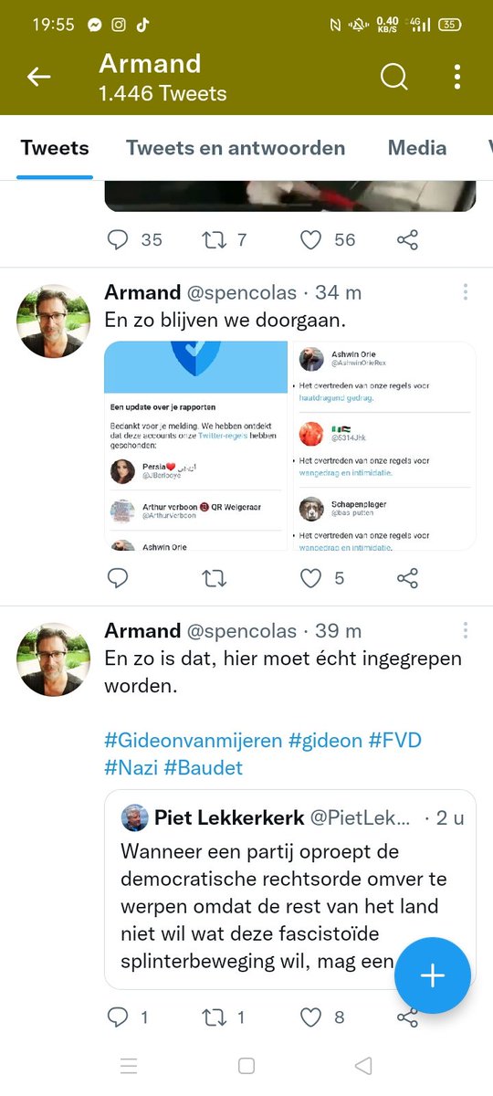roya21042019's tweet photo. Weer een NSBer .. 
Massaal hem rapporteren.. 👇
Hij mocht ook hier komen lullen maar ook zijn pik is kleiner dan zijn toetsenbord knopjes 😂👊 https://t.co/oPgg0pJlR0