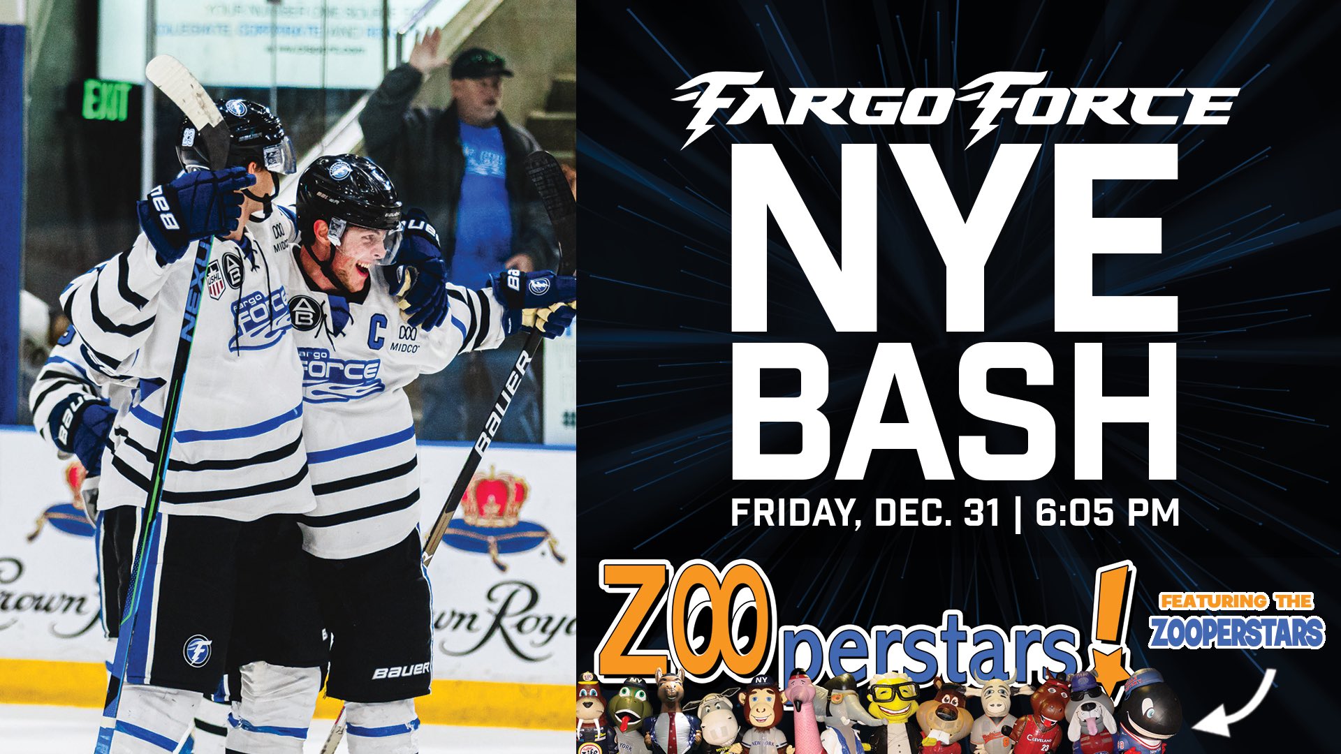 Fargo Force on Twitter "𝗙𝗔𝗥𝗚𝗢 𝗙𝗢𝗥𝗖𝗘 𝗡𝗘𝗪 𝗬𝗘𝗔𝗥𝗦 𝗘𝗩𝗘 𝗕𝗔𝗦𝗛!🎉 Celebrate New