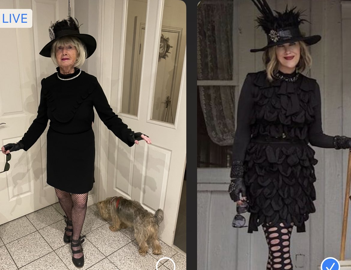 Can we get a few likes for my 84 year old mother channeling Moira Rose? Photo : Pop TV #SchittsCreek #catherineohara #moirarose @SchittsCreekPop @SchittsCreek @annefrances @sarahlevy_ @SchittsCreekPop