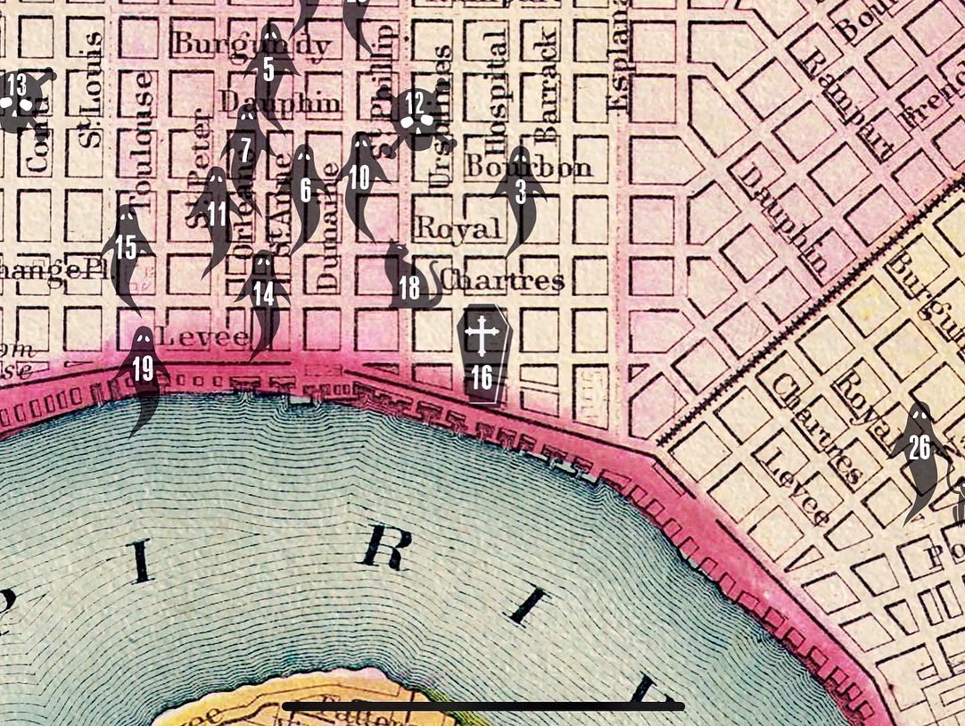 ghost_maps's tweet photo. The shuttered windows on the third floor of the Old Ursuline Convent - #NewOrleans’ oldest building - have given rise to a legend of vampires residing there - locked inside the attic with nails blessed by the Pope himself. #NOLA #folklore #ghosts #paranormal   #legends #maps https://t.co/NRYDoe2stM