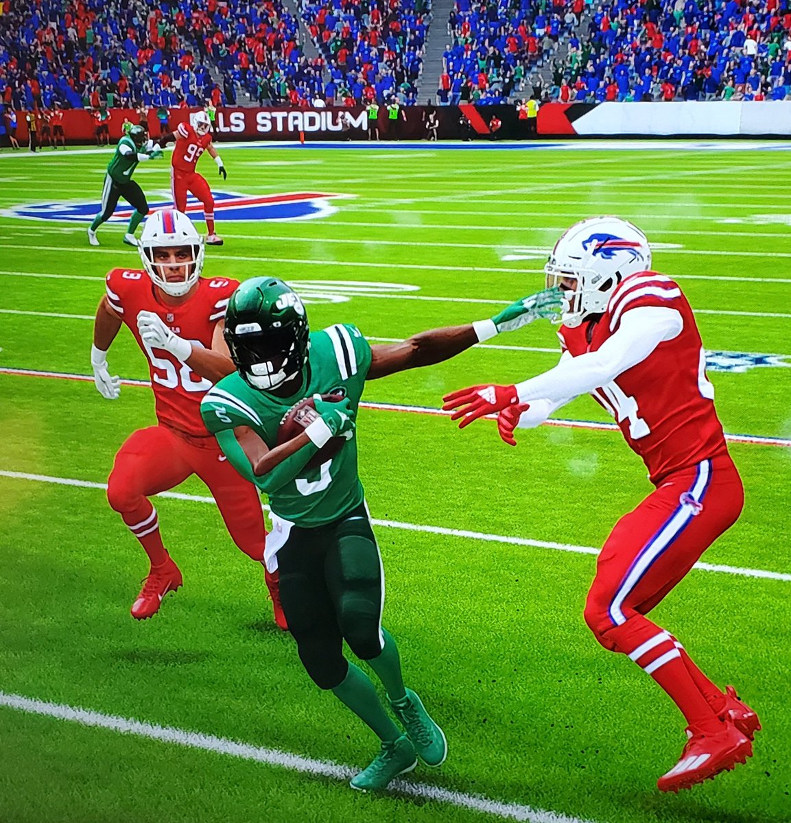 MSR_Smooth315's tweet photo. A subitanenous, transmogrifcation of offensive philosophy translated into the most efficient game the Jets have had in this season. Josh Toler scores the 27 yd rec. TD pictured below. @MSRLeague @MsrSticks https://t.co/p0QwaU9w4G