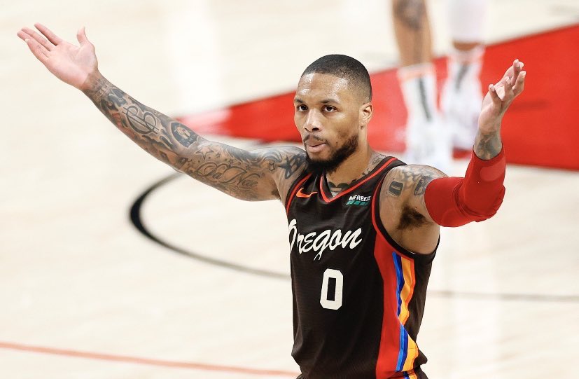 Over the last 4 seasons <a href="/Dame_Lillard/">Damian Lillard</a> has averaged 252.2 3 pointers made per &amp; if he stays at that current pace for the next 3 seasons, he will pass Ray Allen for 2nd in NBA history for 3 pointers made👀

Already one of the best shooters of all time #NBAAllStar #DamianLillard