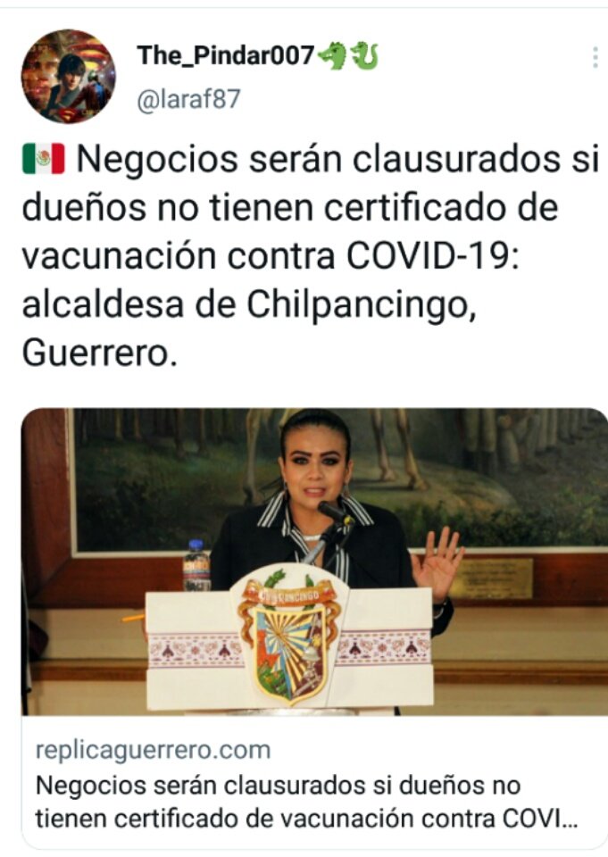 deliha25's tweet photo. Atención @GobiernoMX @Gob_Guerrero @EvelynSalgadoP  @SSalud_mx Que atribuciones tiene una alcaldesa? #Chilpango #Guerrero https://t.co/m9sOzPAstf
