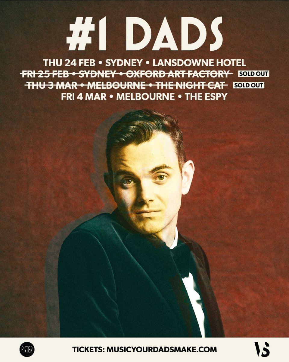 More shows announced! Thanks Sydney and Melbourne 🙏🙏  Another chance to come join the party. musicyourdadsmake.com