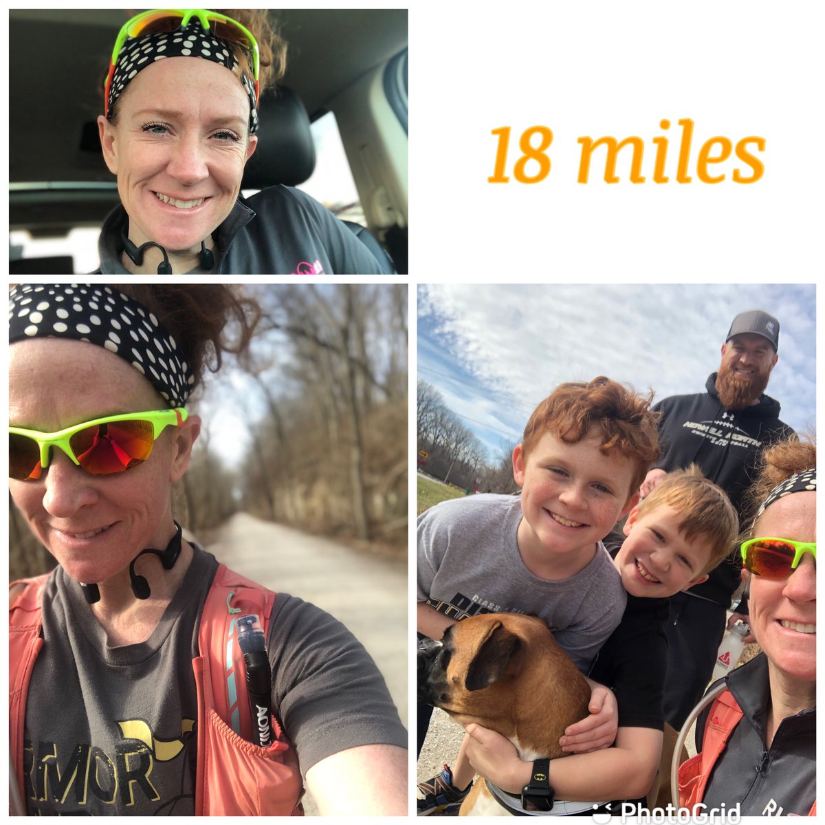Bevill_FHN's tweet photo. I got a total of 18 miles in on this beautiful day. My amazing family met me the last two miles to make sure I finished strong. Just one more long run before the @HoustonMarathon in January. #runmo #50in50by50 https://t.co/fw2ThJb9e0
