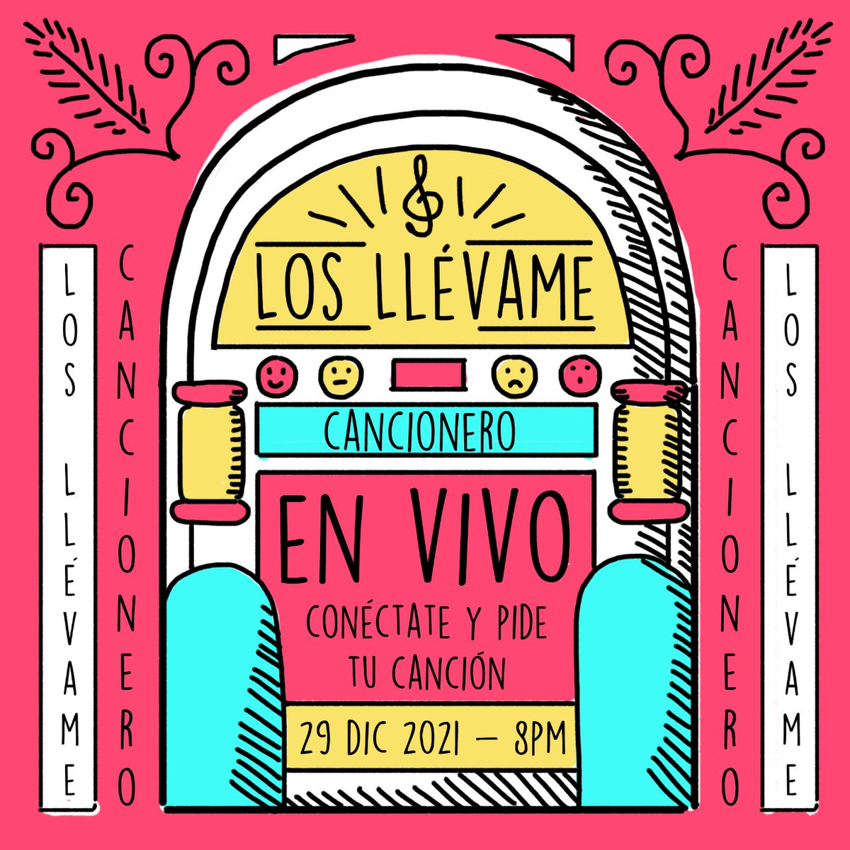 LLLevameoficial's tweet photo. 🤠 ¡Familia y amigos! 🤠
Estamos contentos de cerrar este año tan chingón con ustedes. Por eso, los queremos invitar este 29 de DICIEMBRE, 2021 en punto de las 8PM a que se conecten con nosotros via FACEBOOK. https://t.co/eeBaWWiWJr