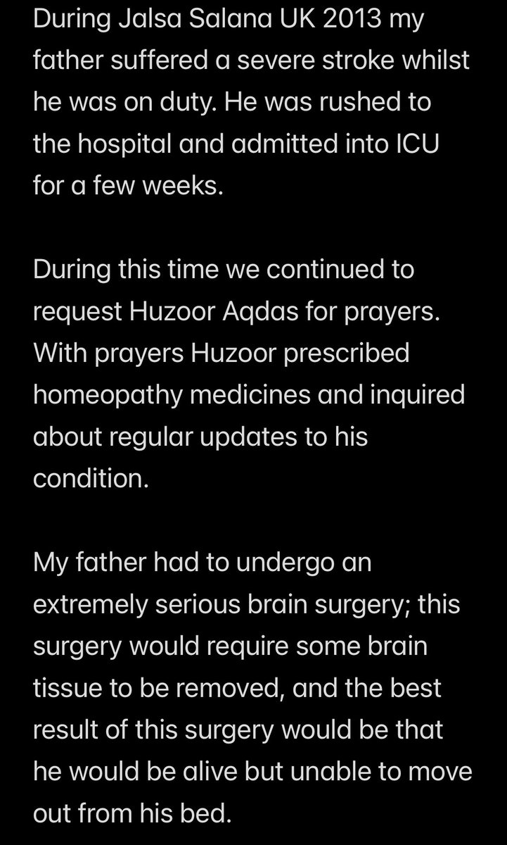 SaminaYArif's tweet photo. #MyKhilafatStory is when my spiritual father Huzoor Aqdas stood by me, when my biological father was fighting for his life. Huzoor showed grave concern and showered us with endless love and affection. #ILoveMyCaliph https://t.co/X8kGS6s1XI