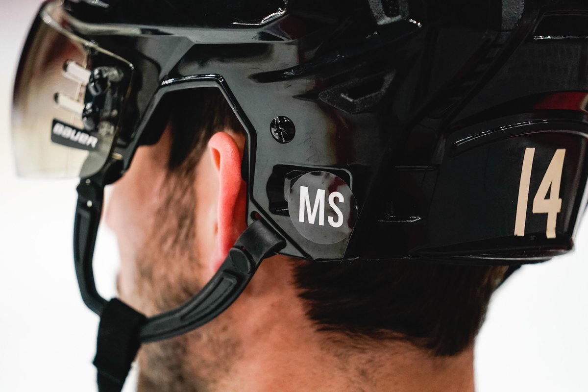 ArizonaCoyotes's tweet photo. Always with us.💜

We're proud to wear these special MS helmet decals in honor of Matt Shott. https://t.co/DdzG3HKUDL