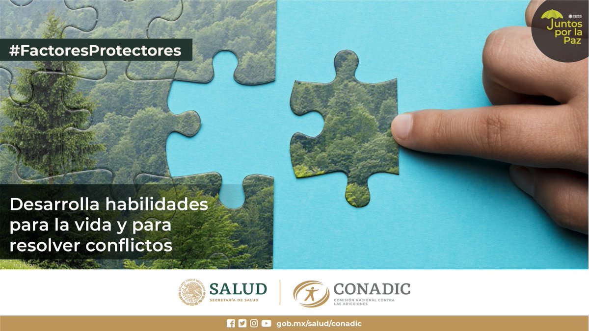 juntosxlapazmx's tweet photo. Las habilidades para la vida son destrezas psicosociales que pueden ser #FactoresProtectores para nuestra salud y bienestar, tanto a nivel personal como colectivo.

✅Autoconocimiento
✅Solución de problemas y conflictos
✅Manejo de emociones y sentimientos

#Dialoguemos https://t.co/XIHXgbx4GE