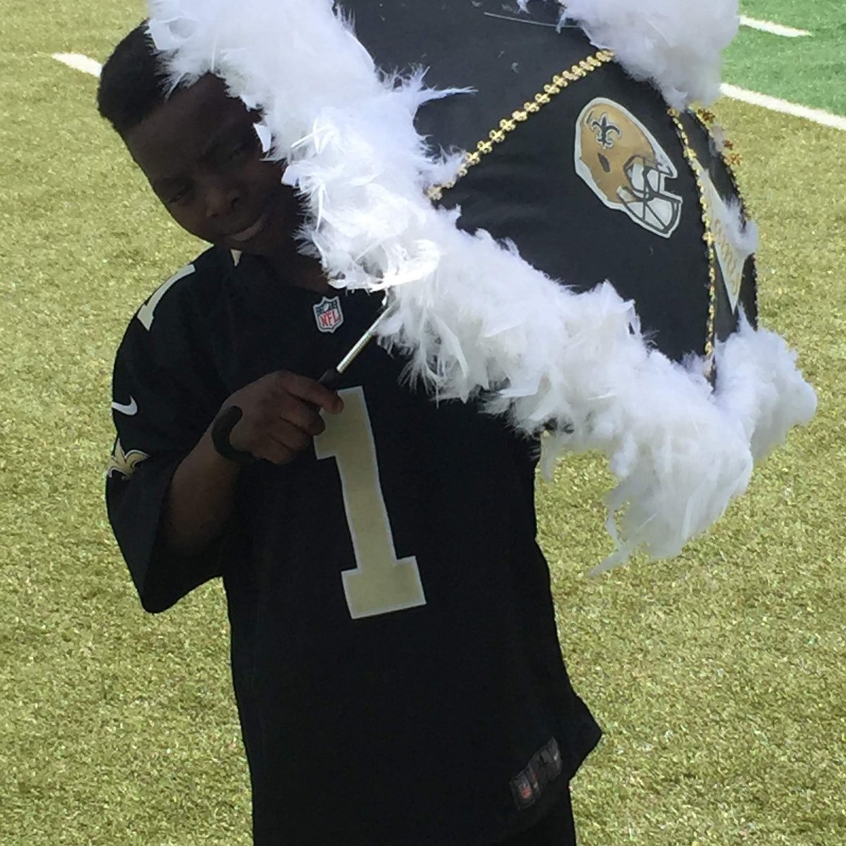 TakesSave's tweet photo. It's game time WHO DAT NATION!! @Jarrius @Saints @markingramII https://t.co/hxOuVrpQ8z