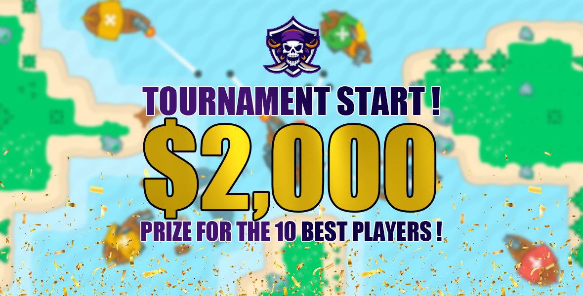 🏴‍☠️⚔️ TOURNAMENT STARTING NOW ! ⚔️🏴‍☠️

Check out the rules and prizes here :
playmetapirates.com/tournament/

🏆 Board your ships, war has started !

#BSC #P2E #PiratesWorld #MetaPirates
