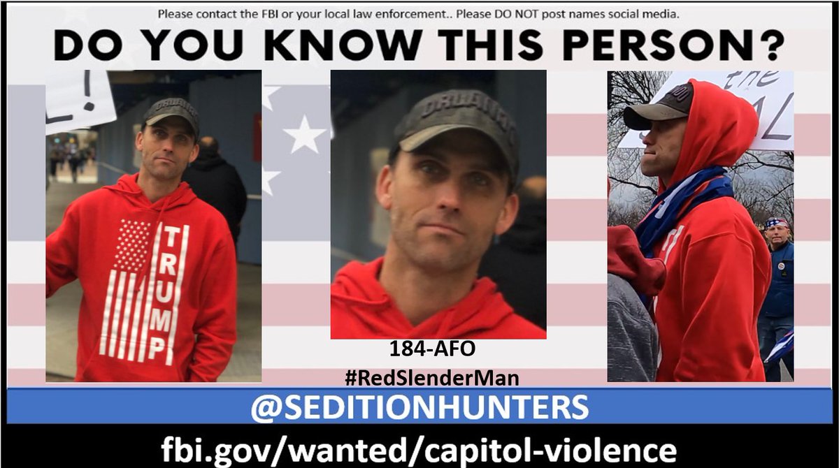 SeditionHunters's tweet photo. Please share across all platforms. Do you Know this man?? Please contact the FBI with 184-AFO https://t.co/CacVxYJIL1 or contact us at admin@seditionhunters.org Please do not post names on social media #RedSlenderMan https://t.co/VfZBXUOlZq