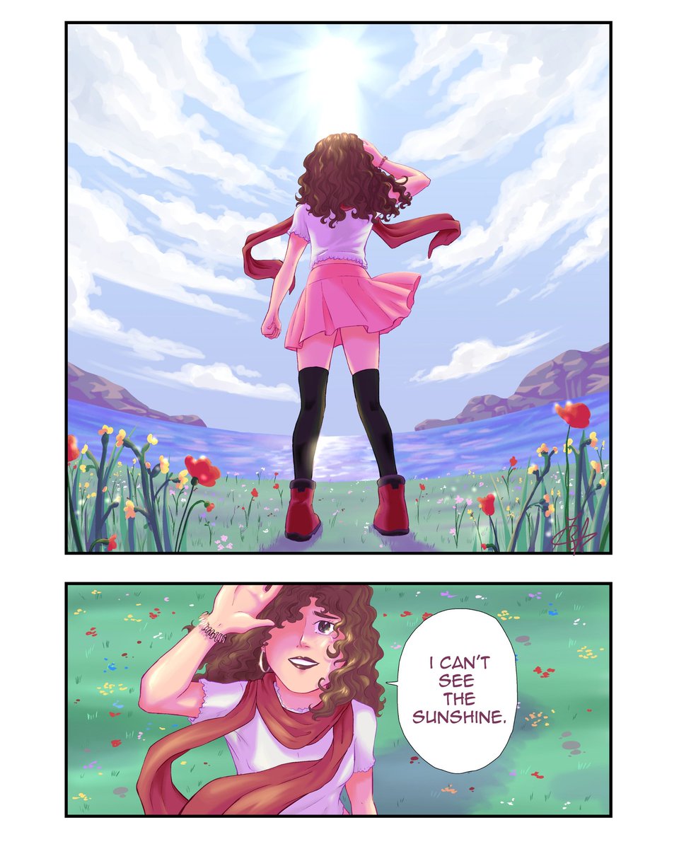 SailorJaco's tweet photo. I can't see the sunshine. 💔

#manga #mangapanel #mangadrawing #mangaart #drawing #art #colored #colorful #sunshine #mangagirl https://t.co/s0Nx87lBQi