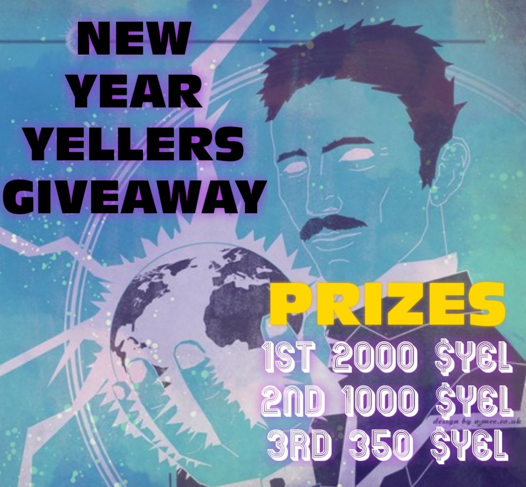 YelCommunity's tweet photo. 🔮YELLERS ALERT🔮
💰Grand New Year Yeller GIVEAWAY💰

PRIZES🥁
🏆 2000 $YEL
🥈 1000 $YEL
🥉 350 $YEL

To participate
1️⃣ Like❤
2️⃣ RT+Follow
3️⃣ Tag at least 3 friends with the #WeAreYELLERS (+tags = +chances)

📢Winners➡️➡️➡️🔜 JAN 1st 2022
$yel $eth $bsc $matic $ftm
@yel_finance https://t.co/fxBHRSh1ki