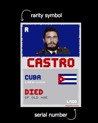 dictators_nft's tweet photo. ABOUT our NFT trading cards ( #CryptoDictators )

1⃣RARITY:
Common (C): 300 copies
Rare (R): 100 copies
Super Rare (SR): 10 copies
Unique (U): 1 copy

#NFTs #rarity #about #CryptoDictators #NFTart https://t.co/IDarDknTrk