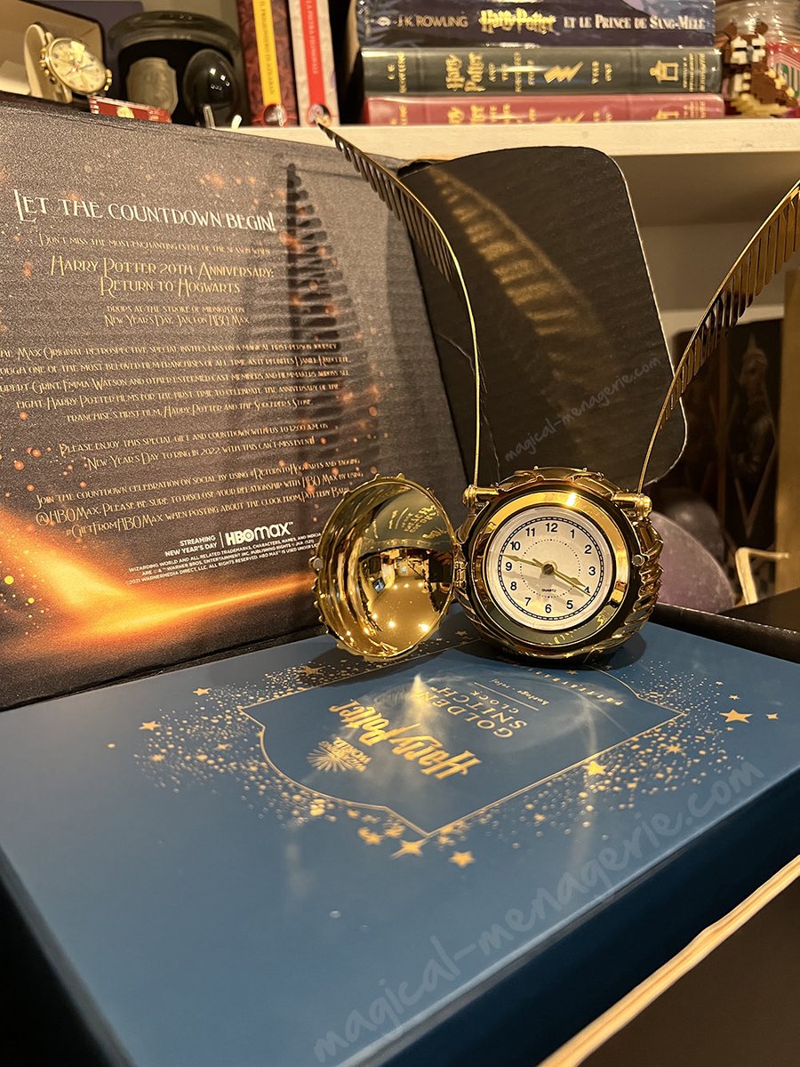MM_Official's tweet photo. Counting down to #ReturnToHogwarts  on @hbomax! Tune in at 12am on New Years Day! 

More details: https://t.co/X5fOwtriWl

Buy your own Snitch clock! https://t.co/Rub02xGvwT

#giftfromhbomax https://t.co/DdBkjjez6j
