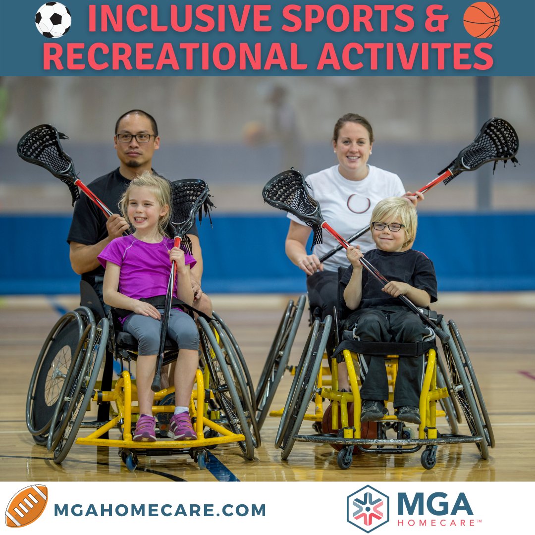 MGAHomeHealth's tweet photo. Sports &amp; recreational activities are great ways to have fun, develop motor skills, and make friends! @NCHPAD is a great resource to find inclusive sports and recreational programs in your area. 
For more info, visit: https://t.co/HimRWwAODd
#inclusivesport #inclusivefitness https://t.co/fGMpf1D8gX