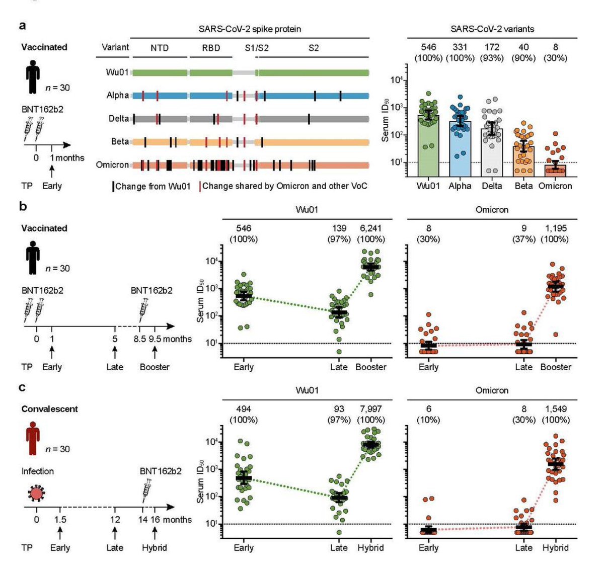 Eric Topol (@erictopol) on Twitter photo Just published <a href="/NatureMedicine/">Nature Medicine</a>
nature.com/nm/
Omicron evading neutralization of 2-shot mRNA vaccine or prior infection, but yields to 3-shot or Prior Covid + 1-shot (hybrid)
assets.researchsquare.com/files/rs-11684โฆ Just published <a href="/NatureMedicine/">Nature Medicine</a>
nature.com/nm/
Omicron evading neutralization of 2-shot mRNA vaccine or prior infection, but yields to 3-shot or Prior Covid + 1-shot (hybrid)
assets.researchsquare.com/files/rs-11684โฆ