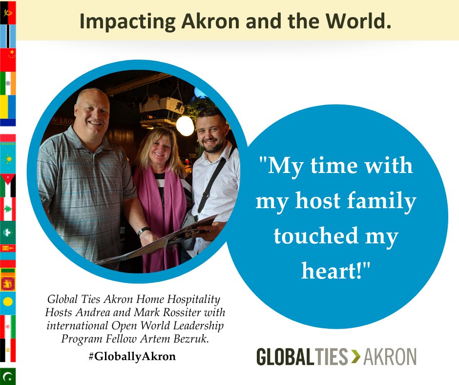 globaltiesakron's tweet image. When hosts Andrea and Mark Rossiter welcomed Ukrainian @OWprogram Artem Bezruk, the personal connection was life-changing for all. 

Global Ties Akron helps warm hearts, open minds, and transform lives.

Please join us with your end-of-year gift today! globaltiesakron.org/donate