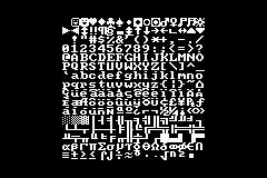 #GBA cp437 8x8 font using tile mode in #tinygo github.com/nobuh/gbademo.…