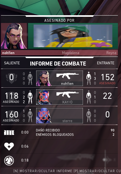 Hay una tarjeta en valorant que se buguea, y en vez de salir Killjoy, sale Iñoi :3