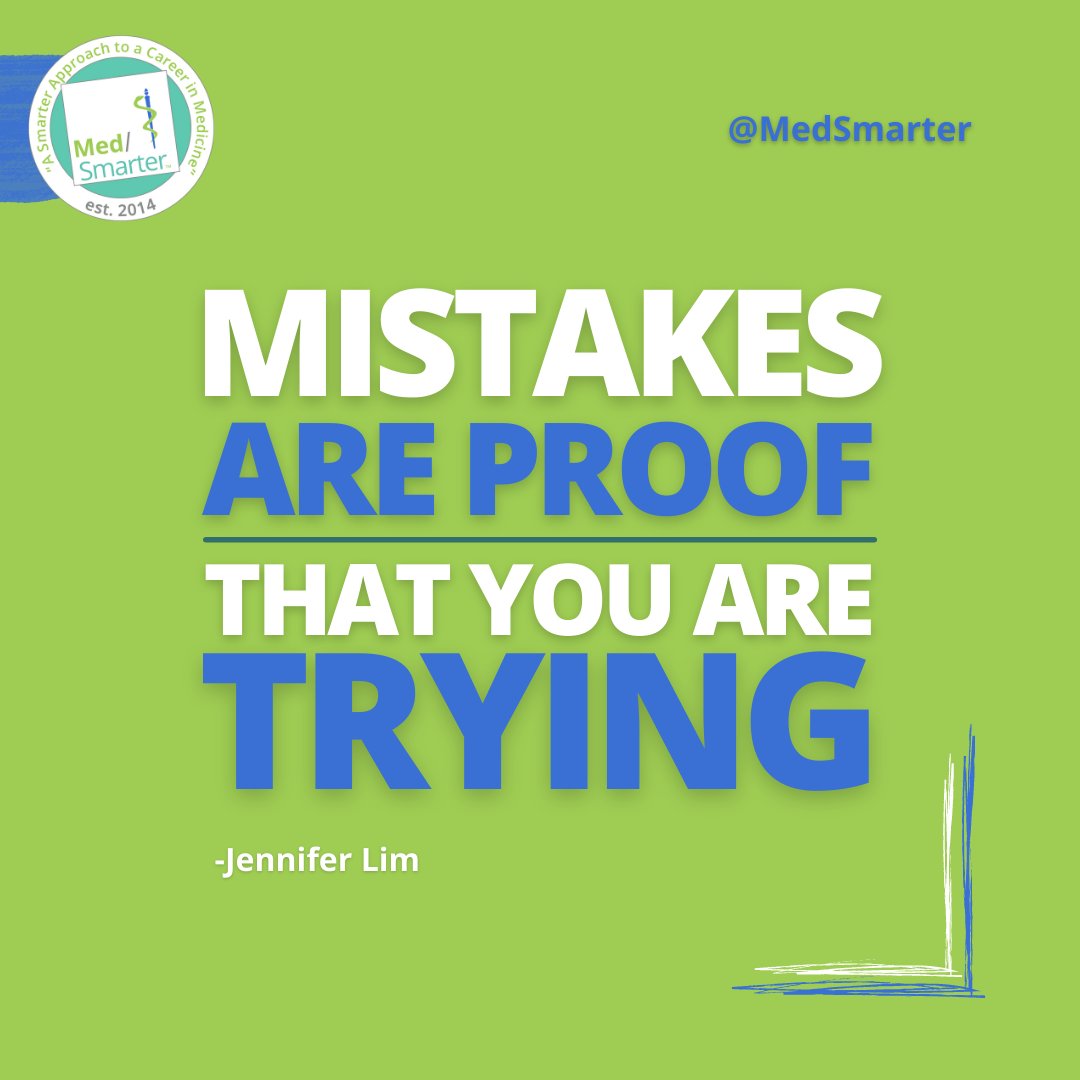 MedSmarter's tweet photo. Always rise above criticism, stay strong, & #keepingpushing forward.
"Mistakes are proof that you are trying" - Jennifer Lim
#medsmarter #mondaymotivation #usmle #usmleprep #motivation #meded #medstudent #img #mbbs #medschool #motivation #inspirationalquotes https://t.co/rTulkvLgi6
