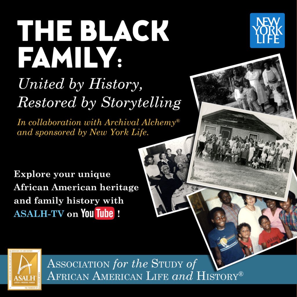 ASALH (@asalh) on Twitter photo Explore your roots! Complete our online series of workshops & panels: ‘The Black Family: United by History, Restored by Storytelling’ w/ <a href="/NewYorkLife/">New York Life</a> to receive a certificate as a family historian, oral storyteller, genealogist, & familial archivist! 🙌🏽 tinyurl.com/2p972fpt Explore your roots! Complete our online series of workshops & panels: ‘The Black Family: United by History, Restored by Storytelling’ w/ <a href="/NewYorkLife/">New York Life</a> to receive a certificate as a family historian, oral storyteller, genealogist, & familial archivist! 🙌🏽 tinyurl.com/2p972fpt
