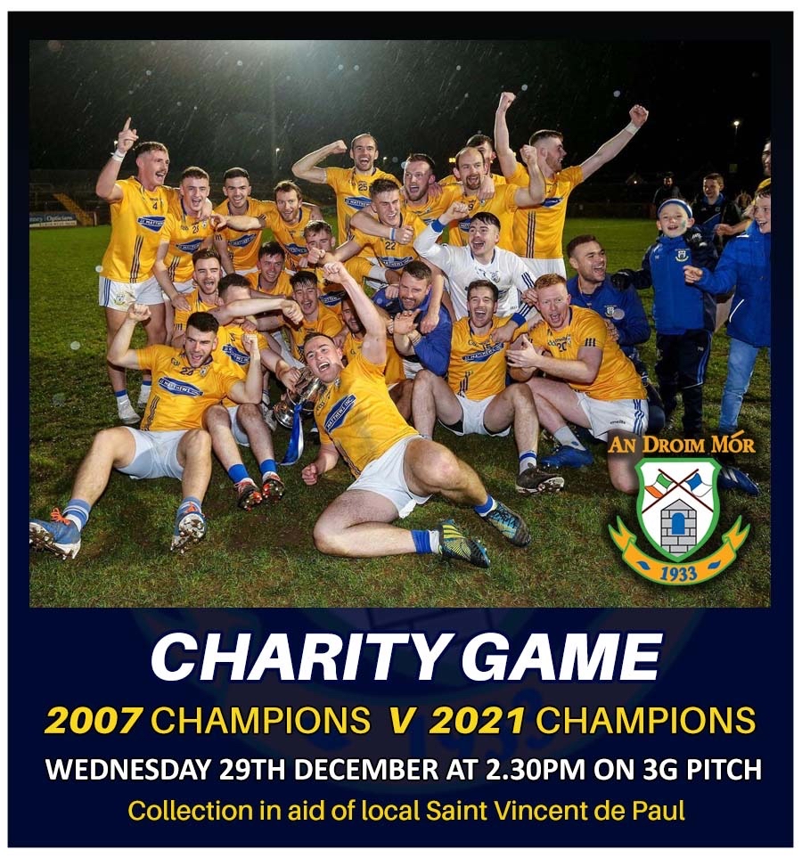 dromoregfc's tweet image. 🔵⚪️ Battle of the Champions 🔵⚪️

We are having a battle of the champions game on Wednesday at 2:30. Hopefully we will see yous all there! Sure to be a cracking game! 

Donations in aid of our local SVP!
