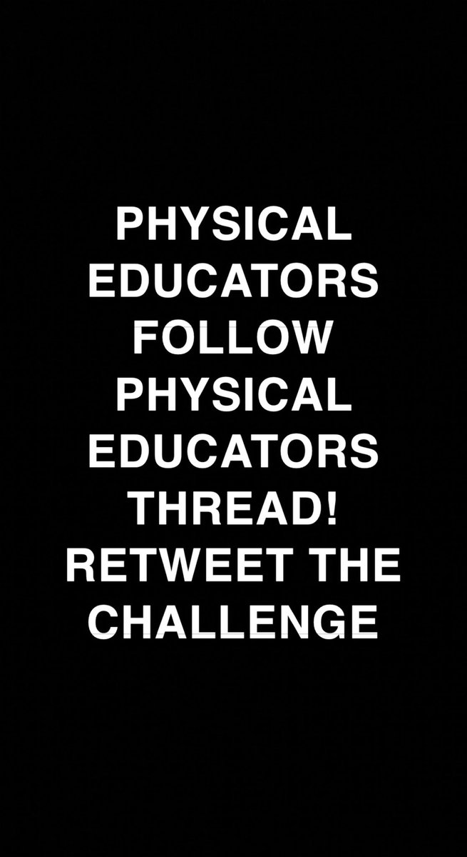 CoachStehle_'s tweet image. NEW YEARS PE TEACHERS FOLLOW TEACHERS‼️ Respond to this tweet below and other #physed teachers go on and follow. Follow them, and add your twitter handle. Let’s grow the profession and YOUR relationships! Make sure to RETWEET! #elementarype #physicaleducation #iteachpe 
@MOSHAPE1