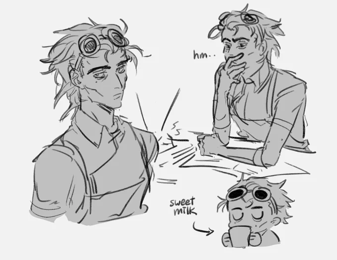 doodles of that fanon unmasked vik design hehe 