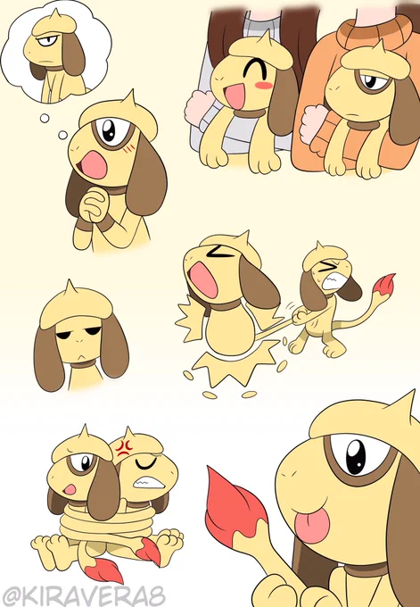 more kira/mana shiny smeargle doodles✨ 