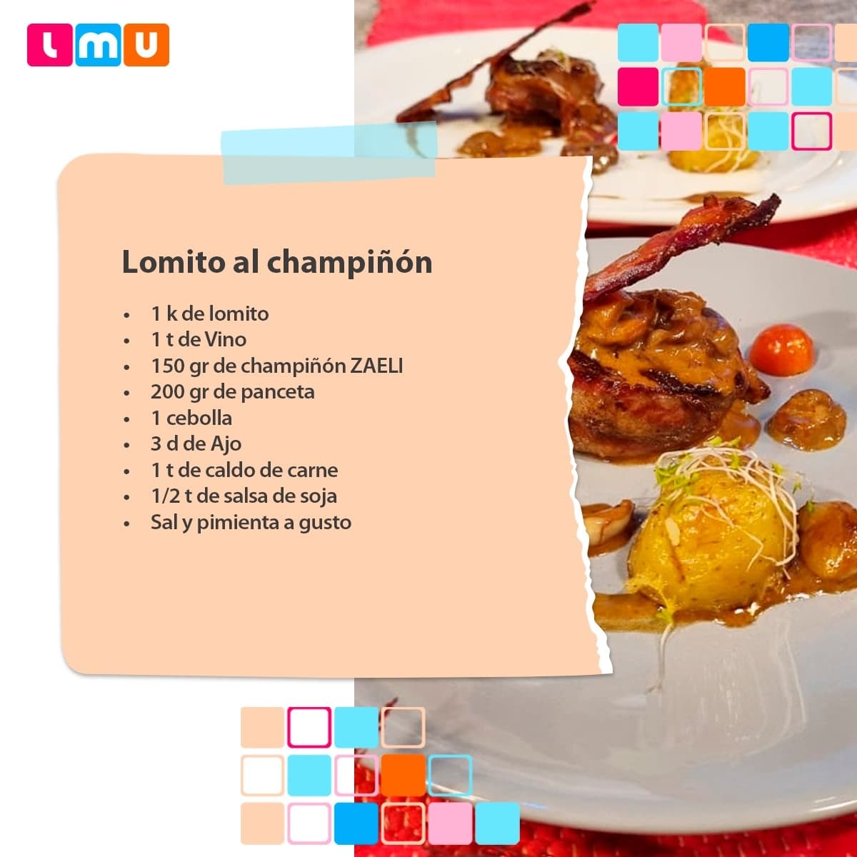LMUnicanal's tweet photo. 🙌MENÚ PARA FIN DE AÑO🙌

🗒Nuestro chef @luis_abdo nos deleitó con esta nueva receta.

👉Una idea maravillosa para lucirte en estas fiestas también de la mano de @brumadosapy #ZAELI 

#LMUP🎄 https://t.co/pohceJSYRq