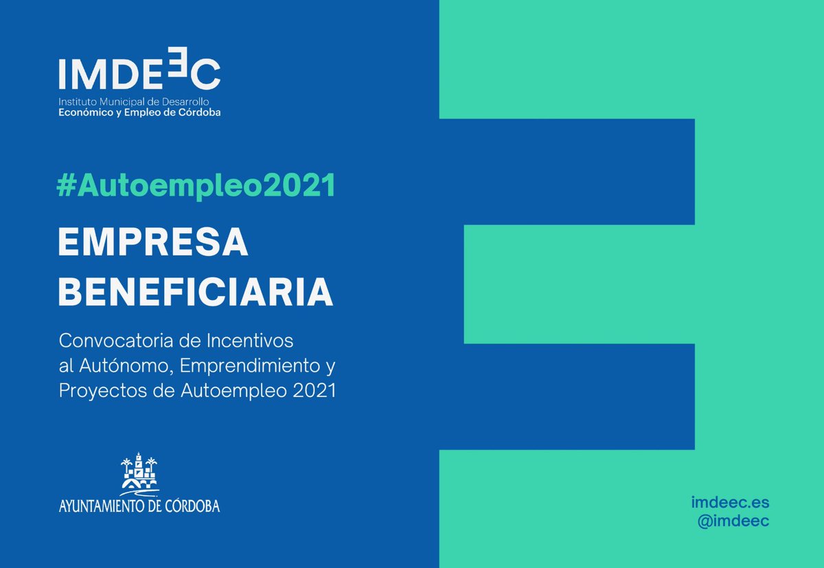 Gracias al @imdeec_cordoba por su apoyo a nuestra empresa para continuar con nuestro proyecto de Digitalización. 📲