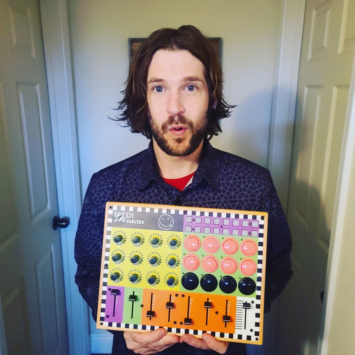 It finally came! My custom Yaeltex controller!
This was designed specifically for my Resolume project file. I will be using Touchdesigner to send Resolume dynamic OSC. 

<a href="/yaeltex/">Yaeltex</a> #resolume #midicontroller #custommidicontroller #yaeltex #livevisuals #visualArtist #touchdesigner