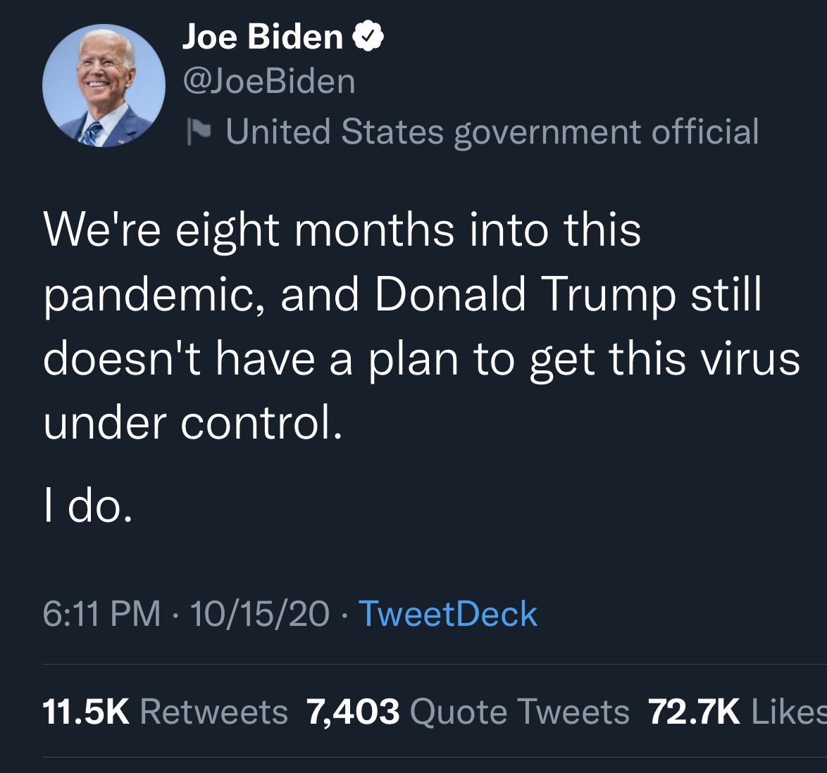 theblaze's tweet photo. Cool tweet, Biden. https://t.co/c4LP8kzAYM