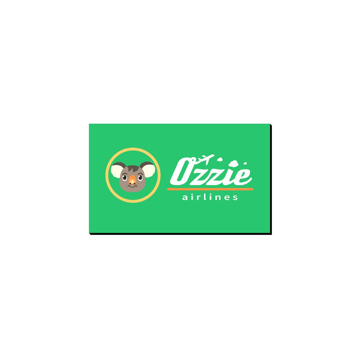 KingBuwu's tweet photo. I had to design an Airline logo for the #dailylogochallenge day 12 , so I made Ozzie his own airline company 🐨 it flies mostly to Australia and every seat is a bed 😴 

#acnh #graphicdesign #logodesign #ozzie https://t.co/v2BLxBmIp5
