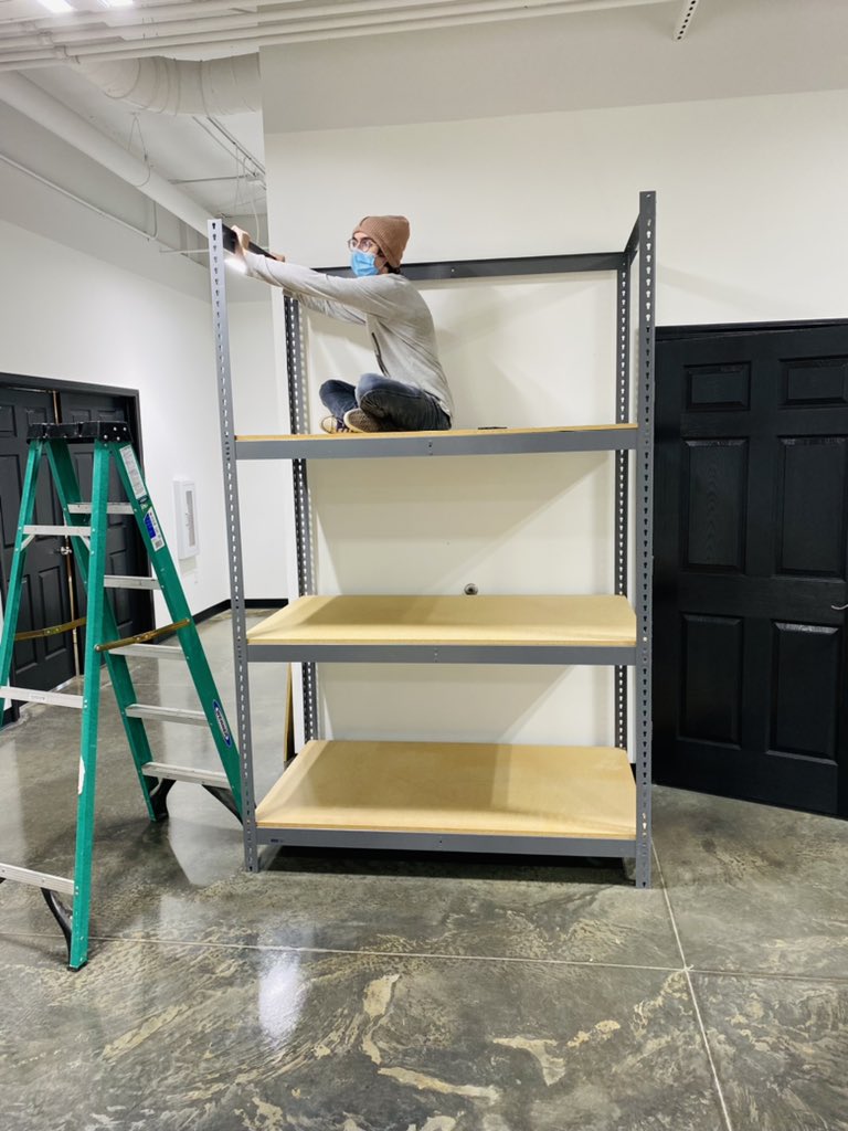 Some photos showing our moving progress today. A lot of work ahead still.