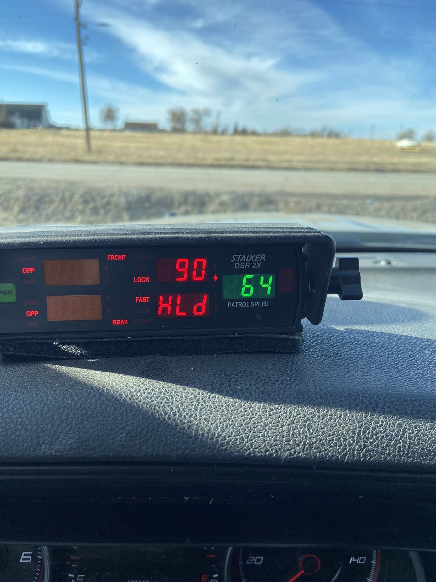 NSP_TroopE's tweet photo. So apparently Trp Ahrendt (#40) is in the right places at all the right times today. He started with citing the earlier driver for 111 / 65 and later found this 2nd driver at 90 / 65 just outside of Chadron. Oh, and this gets better because Ahrendt removed drugs from them too!! https://t.co/UJ0W3dVczP