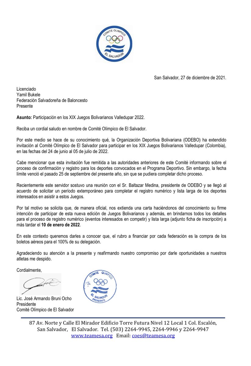 ybukele's tweet photo. Aunque se haya ido, por lo que doy gracias a Dios, esto solo es parte de lo que siempre denuncié, pero que pocos investigaron para publicar noticia alguna: El señor @Guayopp, expresidente del @TeamESA_ dejó fuera de los Juegos Bolivarianos 2022 a todo el contingente salvadoreño. https://t.co/icOXaxBCny