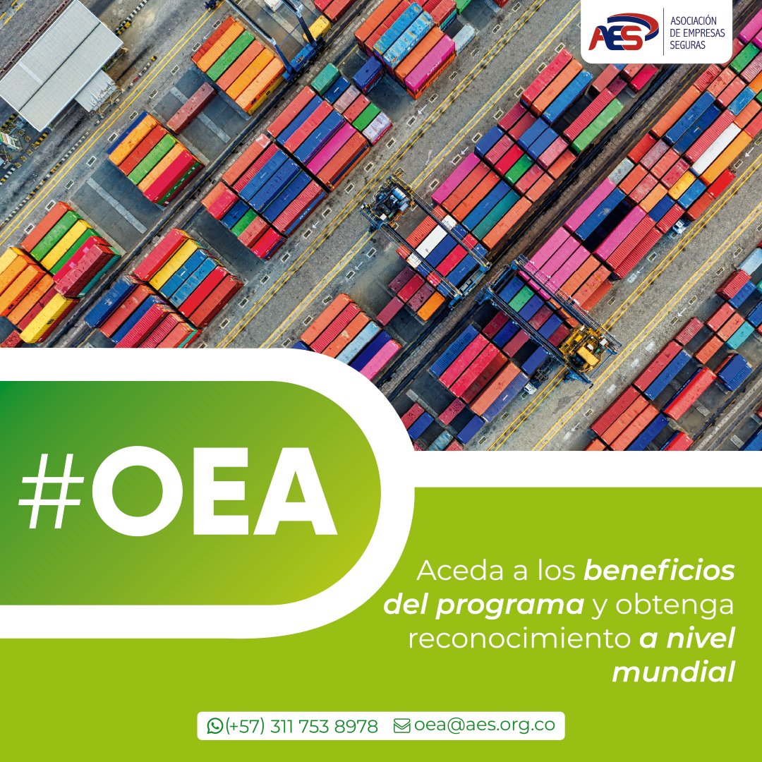 AES_SCS's tweet photo. Conozca más sobre los requisitos sobre la autorización OEA y acceda a más beneficios.
Visítanos en https://t.co/xZ0RK928RR o contáctanos:
✉️ oea@aes.org.co
📱Cel: 311 753 8978
#Aesnosedetiene #OEA #operadoreconomicoautorizado #autorizacionoea #programaoea #requisitos https://t.co/mB0QJ1udiZ