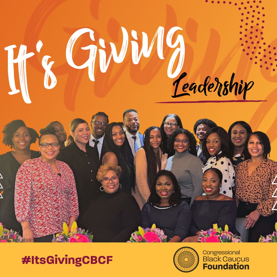 CBCFInc's tweet photo. It's giving #leadership! Help us continue our mission to advance the global Black community and prepare the next generation to take its place in the fields of community service and policy development. #CBCFfellows #ItsGivingCBCF

Give today: https://t.co/qHWrhxZqSw https://t.co/87ZqSz0wbr