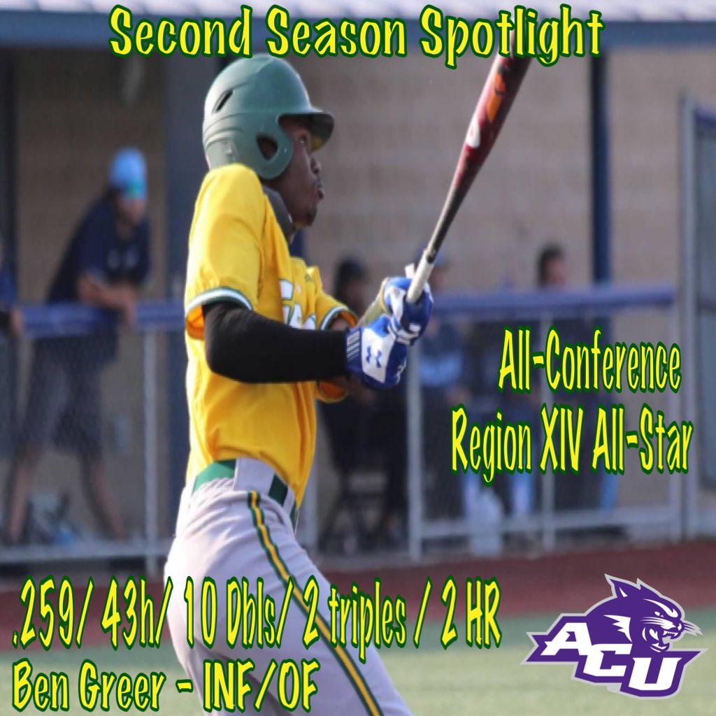 Ben Greer - switch hitting INF/OF. What an all-around athlete truly looks like. Always has a smile on his face &amp; always has a great time playing the game. <a href="/JUCOWorldSeries/">JUCO World Series⚾️</a> fans may remember him doing a little dance after he faked an injury after a Dbl vs Dade. That’s @Flash10Ben