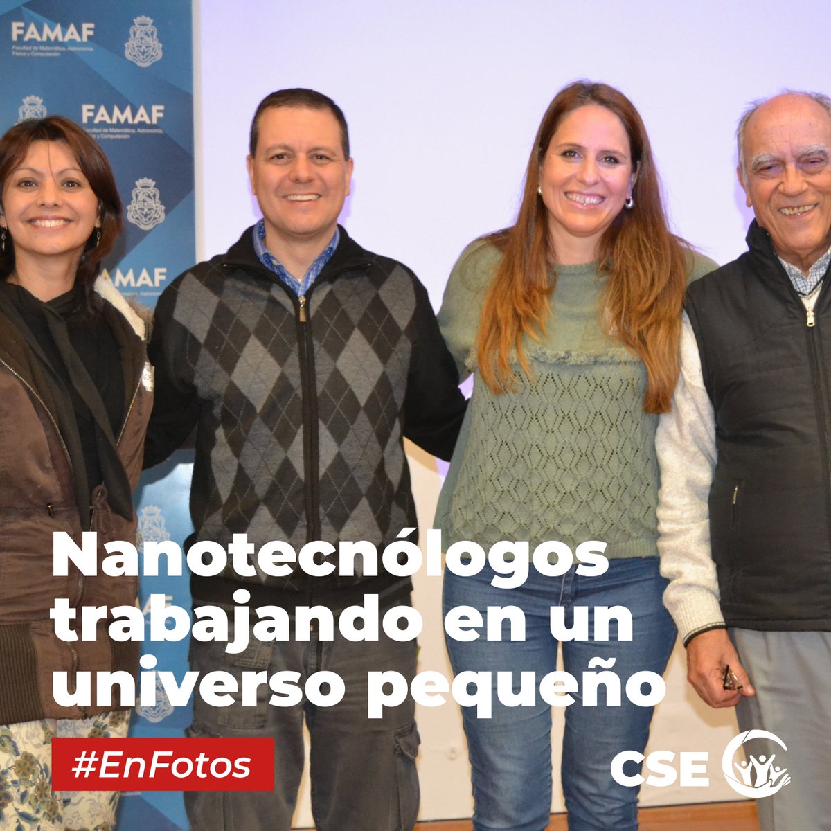 cse_unc's tweet photo. 📷 ¡Último ciclo #EnFotos del año!

Vamos despidiendo el 2021 con el proyecto "Nanotecnólogos trabajando en un universo pequeño”, desarrollado por @fcqoficial. https://t.co/V8zDNMiG5w