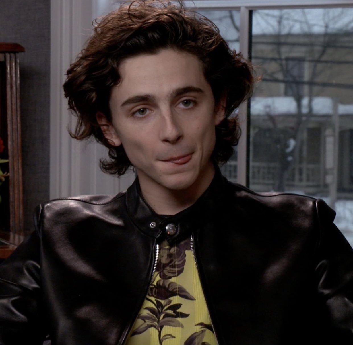 Happy birthday to Timothée Chalamet who once looked at me like this during an interview 