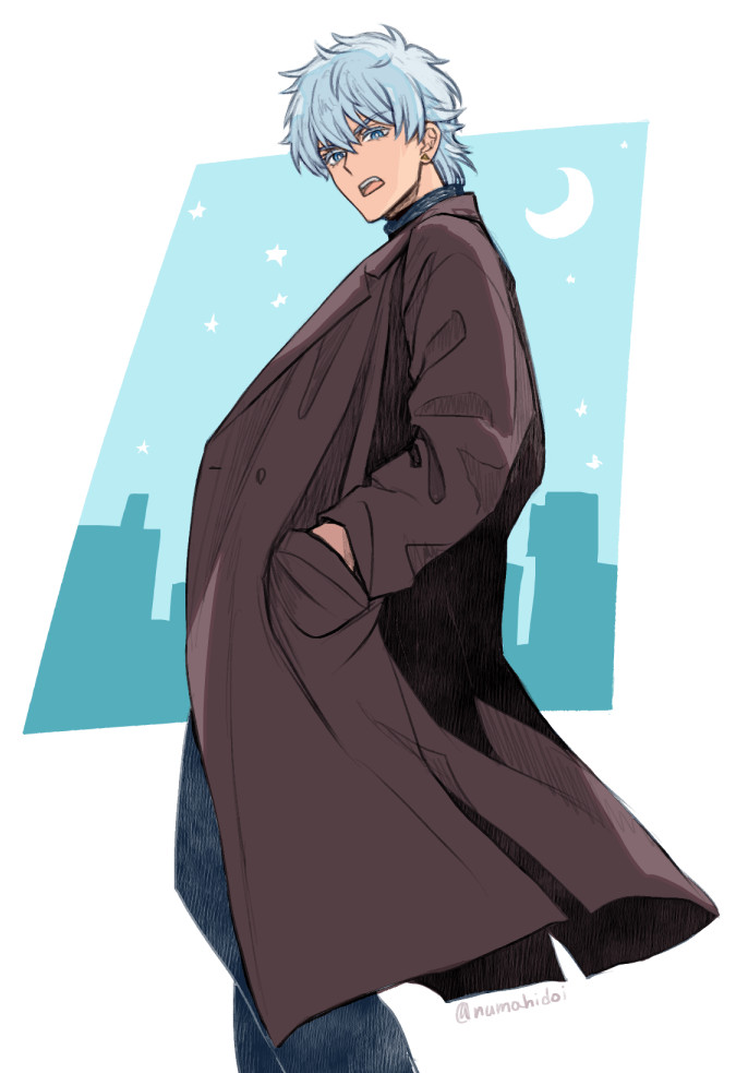 坂田銀時 「ロナルドくんオフの日にロングコート着てくれ。 」|伊月のイラスト