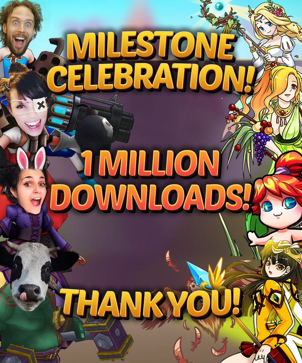 We reached 1 million downloads on the Google Play Store! 🤯🎉

Thank you all so much for downloading and playing the game!❤️