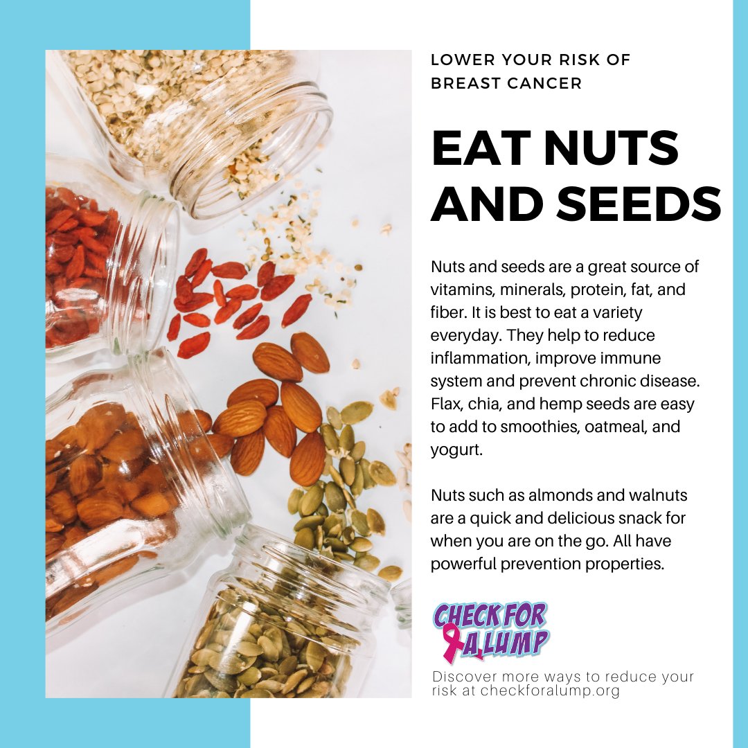 I am just nuts over NUTS -- They help to reduce inflammation, improve immune system and prevent chronic disease! #CancerFighting #Nutrition #LowerYourRisk #breastcancer #checkforalump #checkforalumpaz