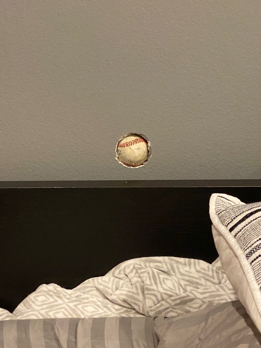 mjstephen's tweet photo. When your son comes home for Christmas and it rains for 3 days straight…guessing this split the pillows 🤣🤣 https://t.co/MsPQVJyeT0