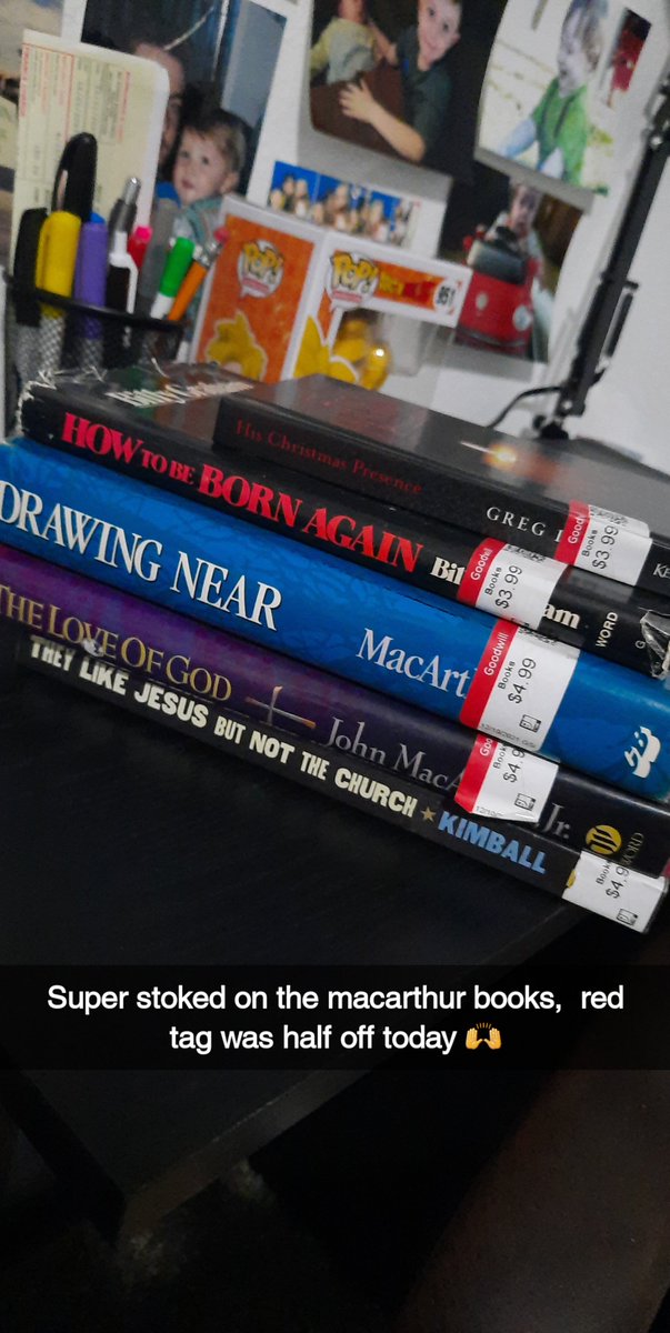 lukegleason's tweet photo. Yesterday's goodwill find,  red tags half off 😁
Stoked on the @johnmacarthur classic version of these two books. https://t.co/u56l4LmZ0F
