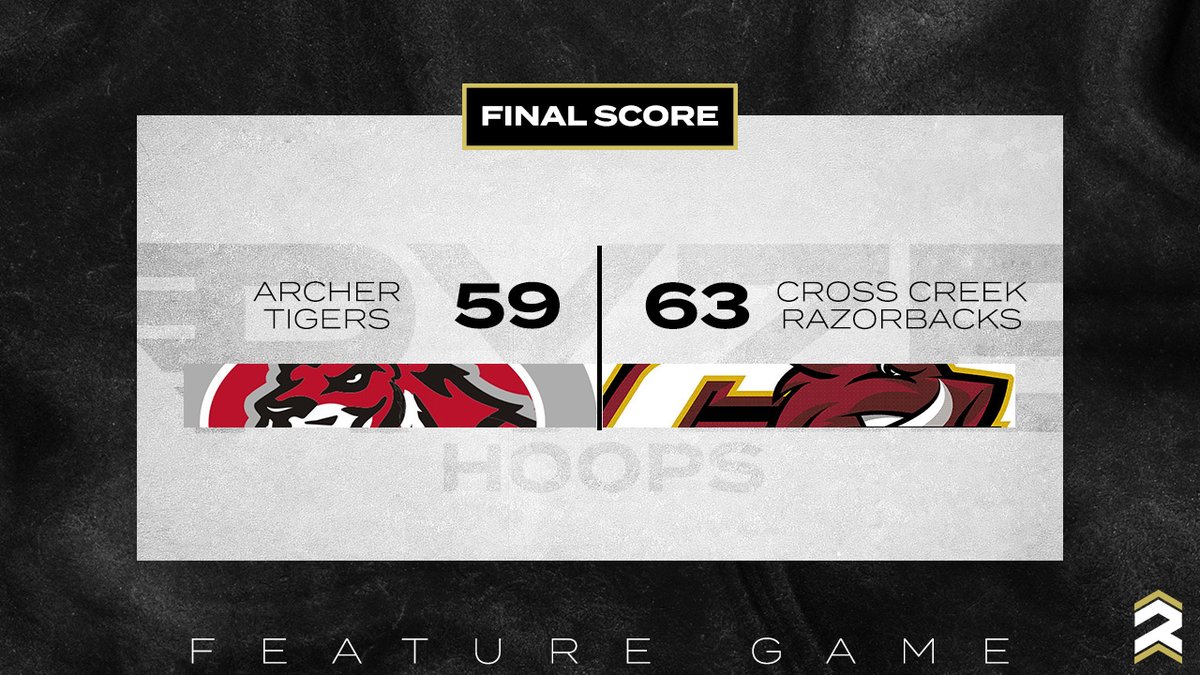 RYZE Hoops (@ryzehoops) on Twitter photo Final/OT
Cross Creek 63
Archer 59
Cross Creek overcomes a big shot from Archer guard Major Freeman that sent the game to OT. The Razorbacks inside-out duo of junior forward Antoine Lorick and senior guard Jayden Pack combined for 40 points, 21 and 19 respectively.
<a href="/ClassicToc/">TOCClassic</a> Final/OT
Cross Creek 63
Archer 59
Cross Creek overcomes a big shot from Archer guard Major Freeman that sent the game to OT. The Razorbacks inside-out duo of junior forward Antoine Lorick and senior guard Jayden Pack combined for 40 points, 21 and 19 respectively.
<a href="/ClassicToc/">TOCClassic</a>